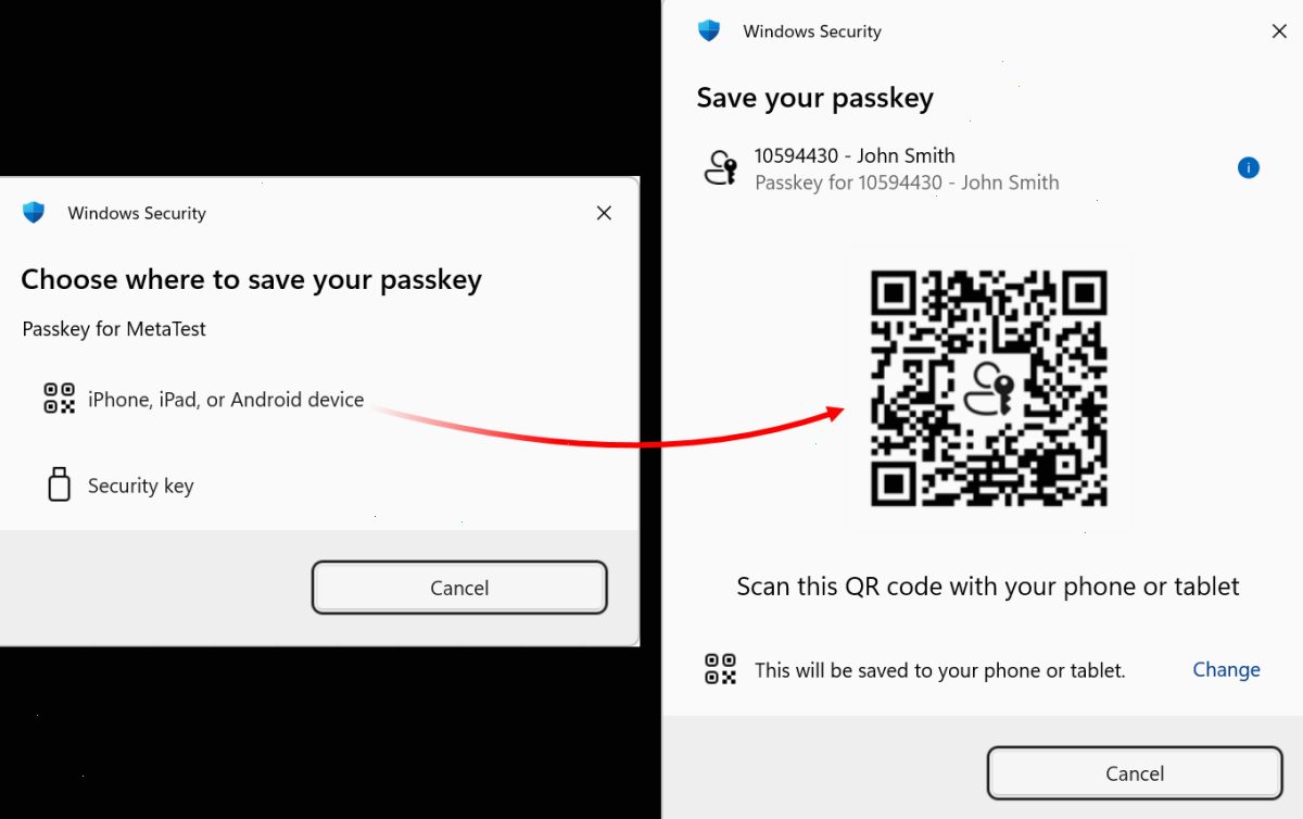 创建 Passkey